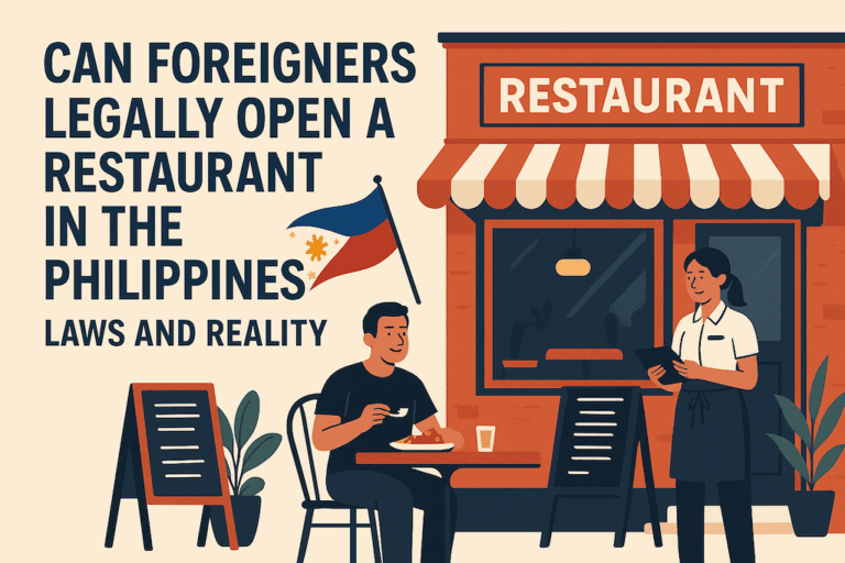 Can Foreigners Legally Open a Restaurant in the Philippines? Laws and Reality
