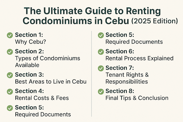 The Ultimate Guide to Renting Condominiums in Cebu (2025 Edition)